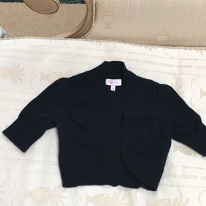 Girls black Cashmere shrug